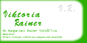 viktoria rainer business card
